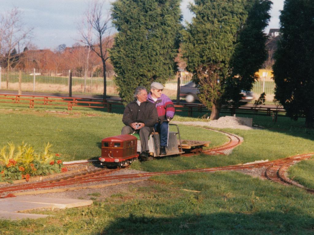 The track layout into the station as it used to be.